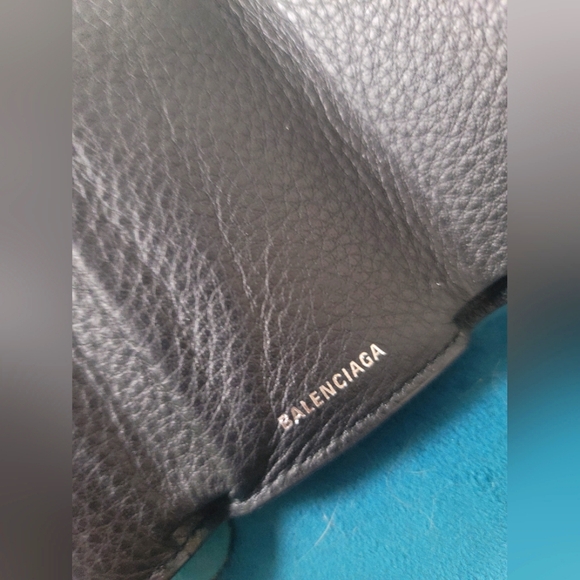 Balenciaga black envelope wallet with box and cards - Picture 7 of 11